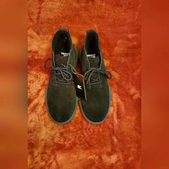 NEW SOREL BLACK SUEDE LEATHER WATERPROOF BOOTIES - Picture 5 of 6